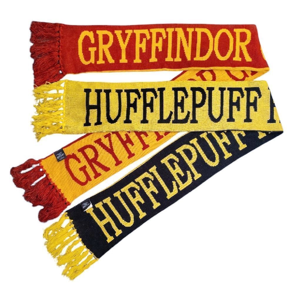 Universal Studios Harry Potter Reversible Gryffindor & Hufflepuff Scarfs Set